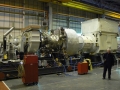 Gas turbine assembled to sled